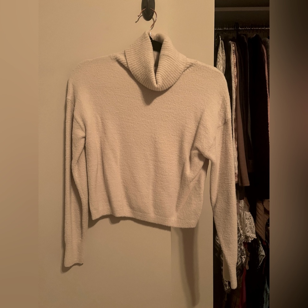 Wilfred 2xs cream crop turtleneck